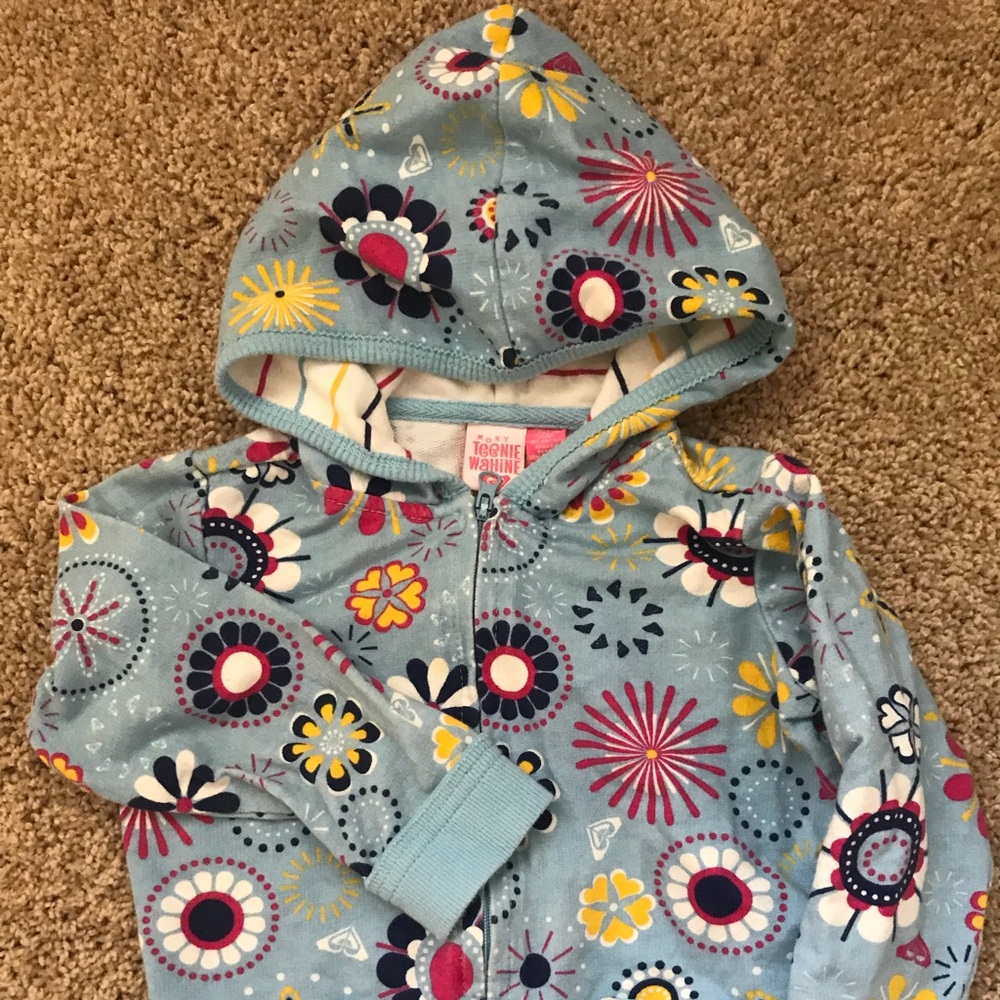 Roxy teenie wahine blue sweatshirt 18 month